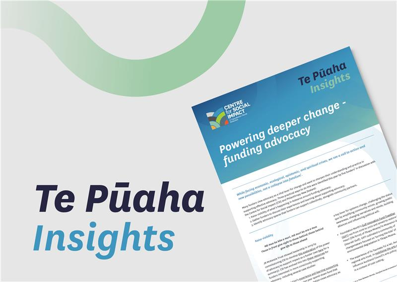 Insights: Powering deeper change - funding advocacy