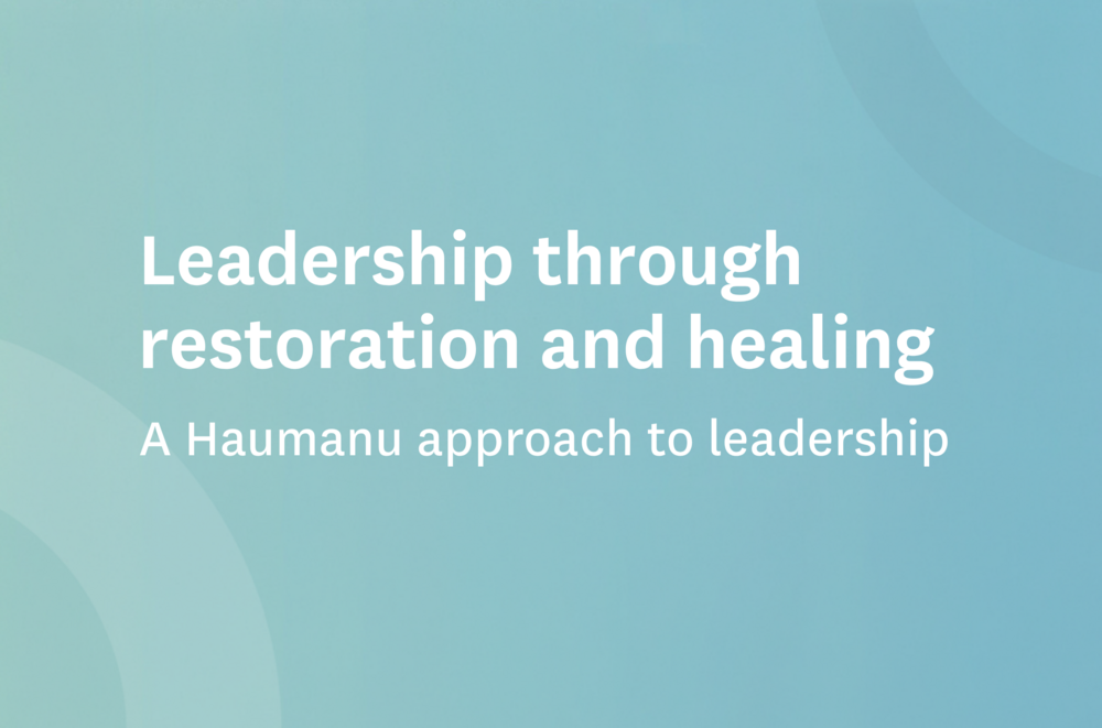 A new development programme for leaders
