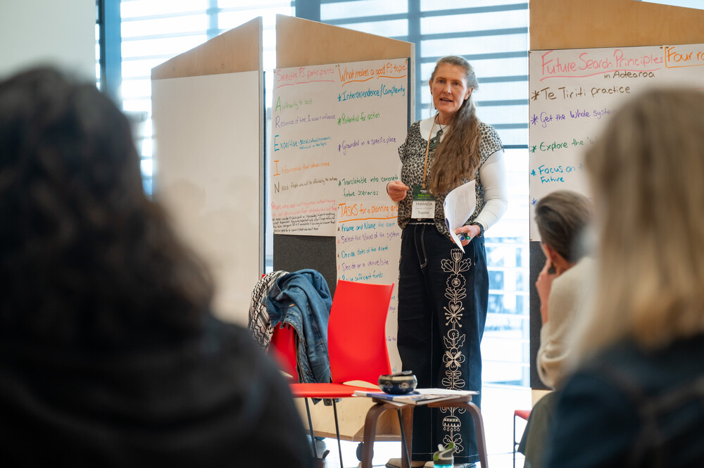 CSI associate Miranda Cassidy-O’Connell in conversation at the Future Search Facilitation Training weekend.